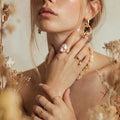 Nova Pearl 14K Gold-Plated Ring