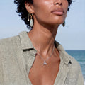 Whale Tail White Gold-Plated Necklace