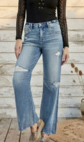 RISEN Anchorage Wide Leg Jeans