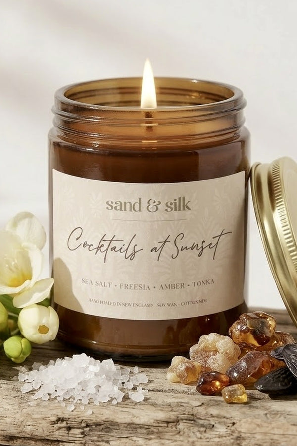 Cocktails at Sunset Candle