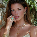 Luna Crescent Layered Necklace
