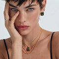 Amberly 18K Gold-Plated Earrings