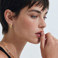 Marlowe 14K Gold-Plated Huggie Earrings