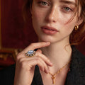Rosalind Adjustable 18K Gold-Plated Ring