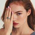 Vela Adjustable White Gold-Plated Ring