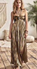 Shimmery Sweetheart Empire Gown