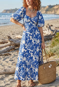 Wedgwood Puff Sleeve Dress