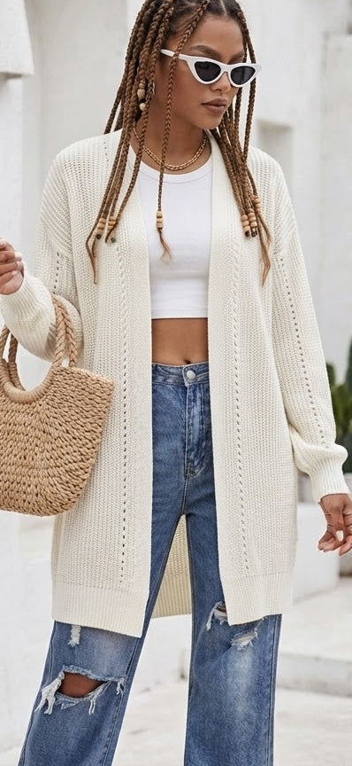 Snuggle Up Long Line Cardigan